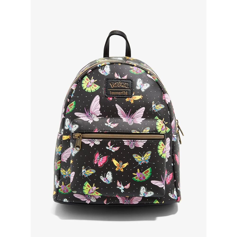 SEALED Loungefly Pokemon AOP Winged Pokemon moth bug flying types Mini Backpack